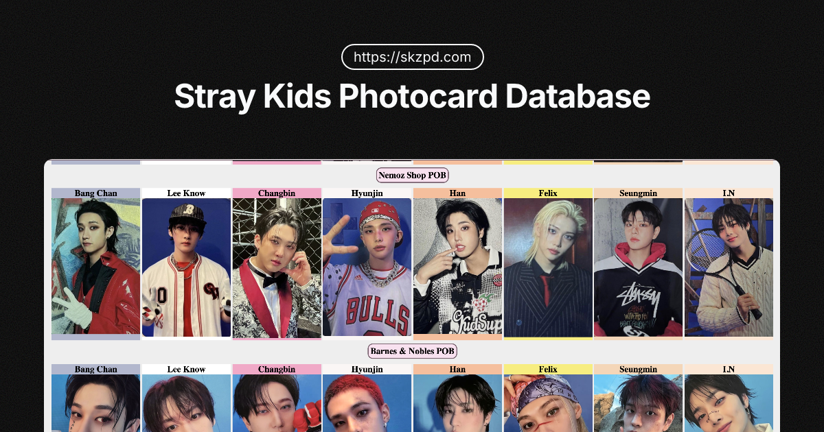 I am WHO - Stray Kids Photocard Database